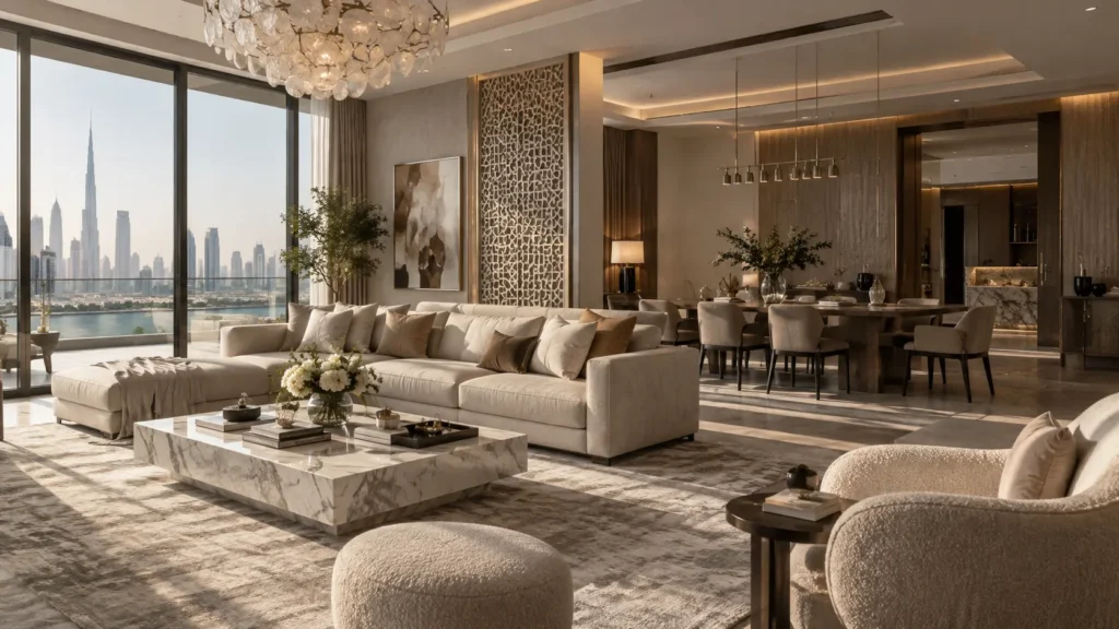 Villa interior design in Dubai